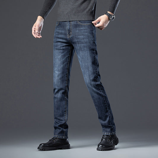 Gabriel – Rechte Slim Fit Jeans voor Mannen met Fleece Voering