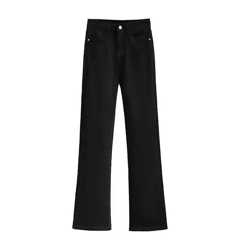 Melanie – Retro Bootcut Jeans met Hoge Taille