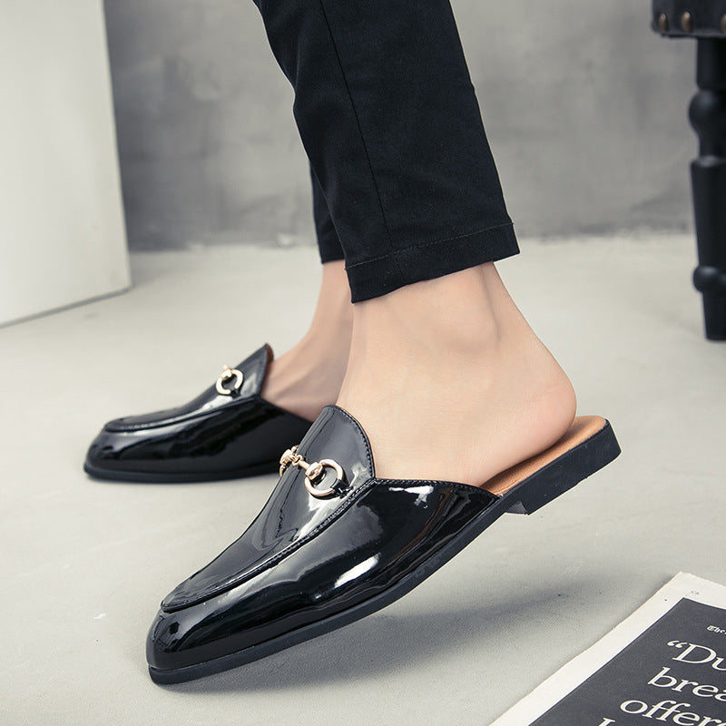 Max – Heldere Vegan Lederen Semi-Slipper Sandalen