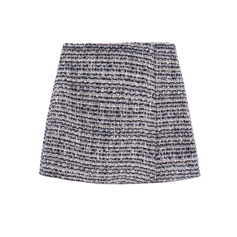 Esme – Hoge Taille Culottes Geweven Double-breasted Blazer