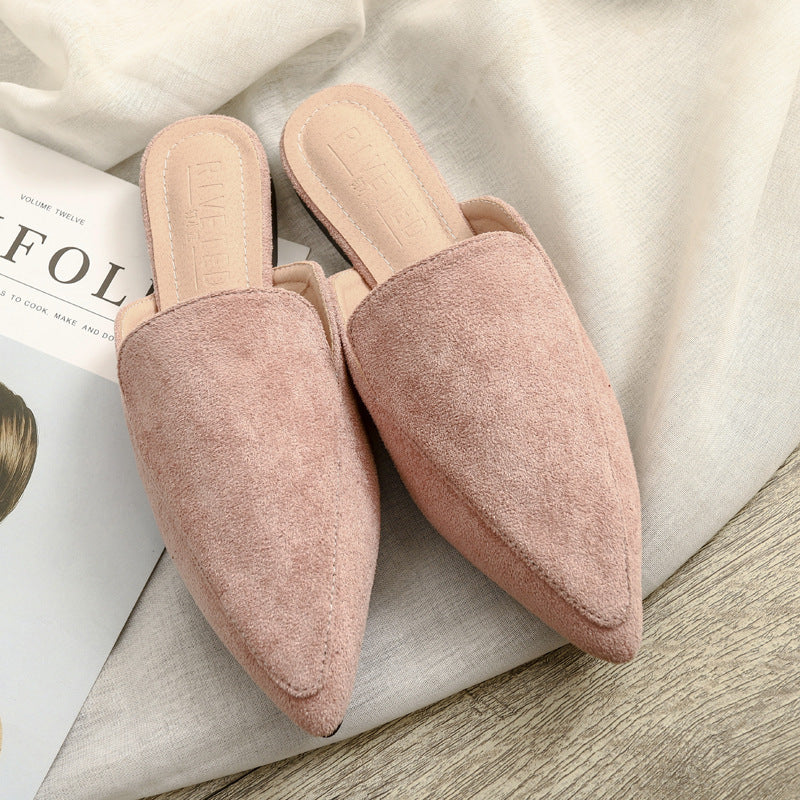 Brenda – Platte Puntige Semi-Slippers voor Dames