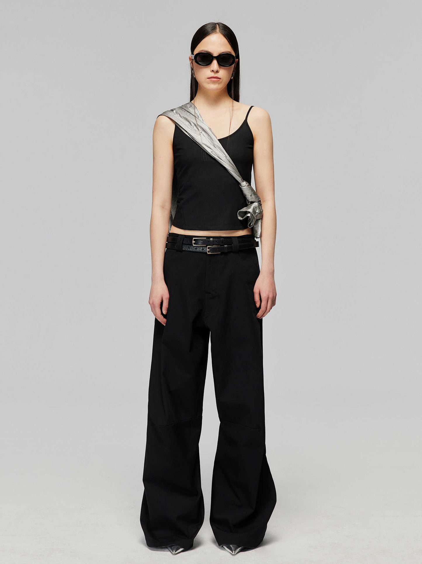 Luke – Katoenen Losse Wijde Broek met Rechte Pijp