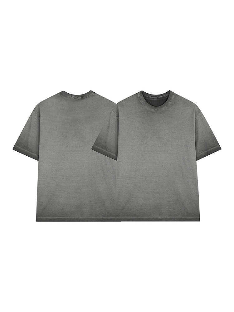 Juliet – Zwaar Gewassen Oversized Katoenen T-shirt met Korte Mouwen