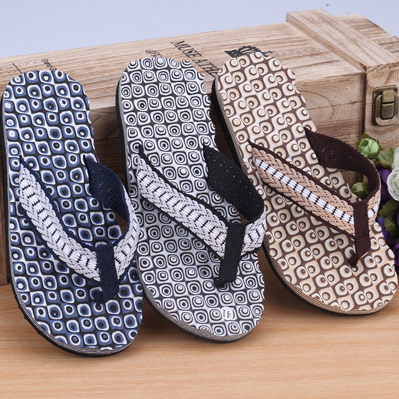 Denis – Slippers met Spiralvormig Patroon en Antislip EVA Zool