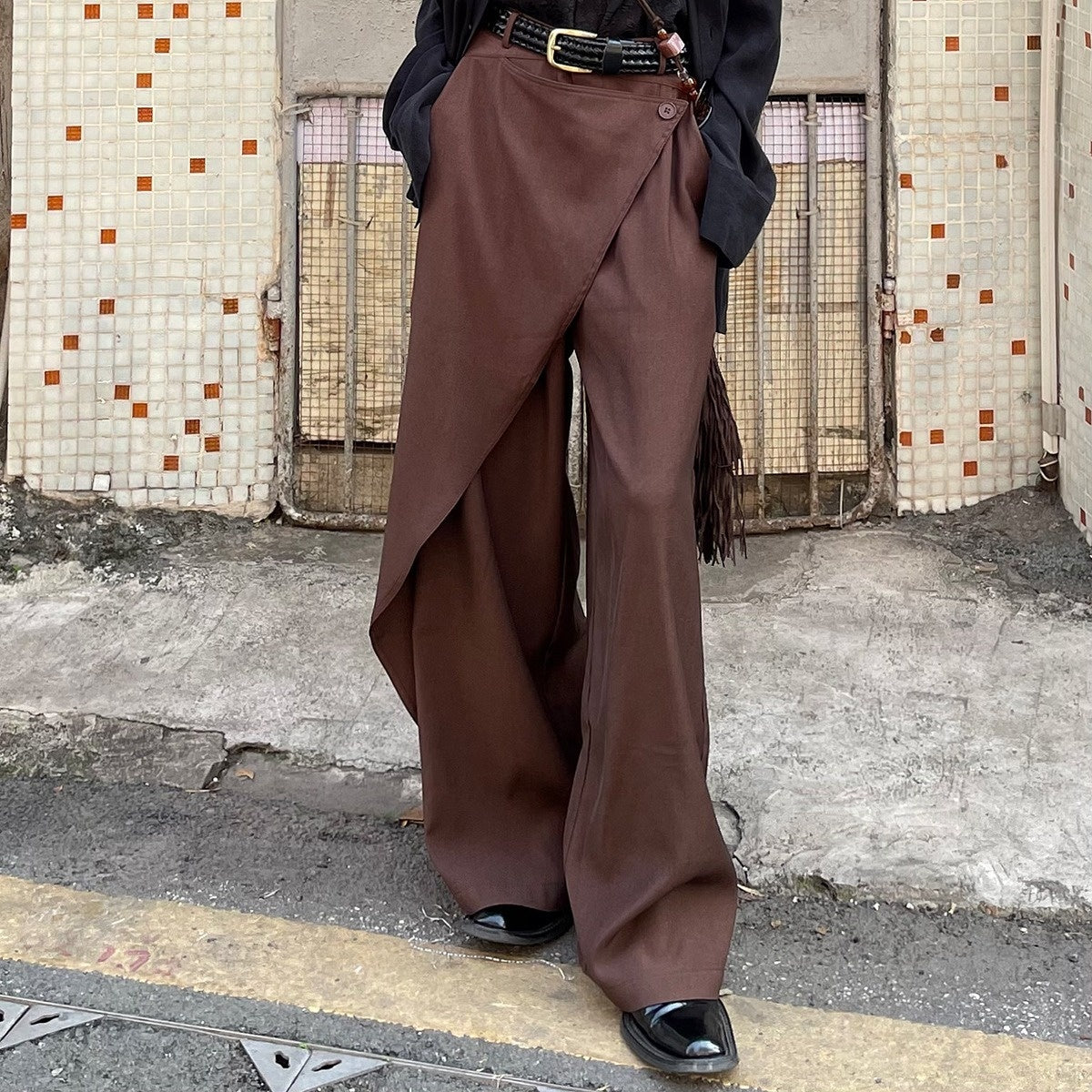 Gregory – Losse Casual Broek met Stiksel