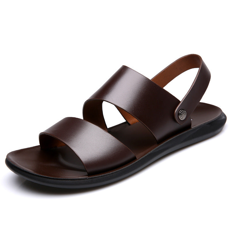 Derek – Dikke Zool Casual Sandalen en Slippers van Vegan Leer