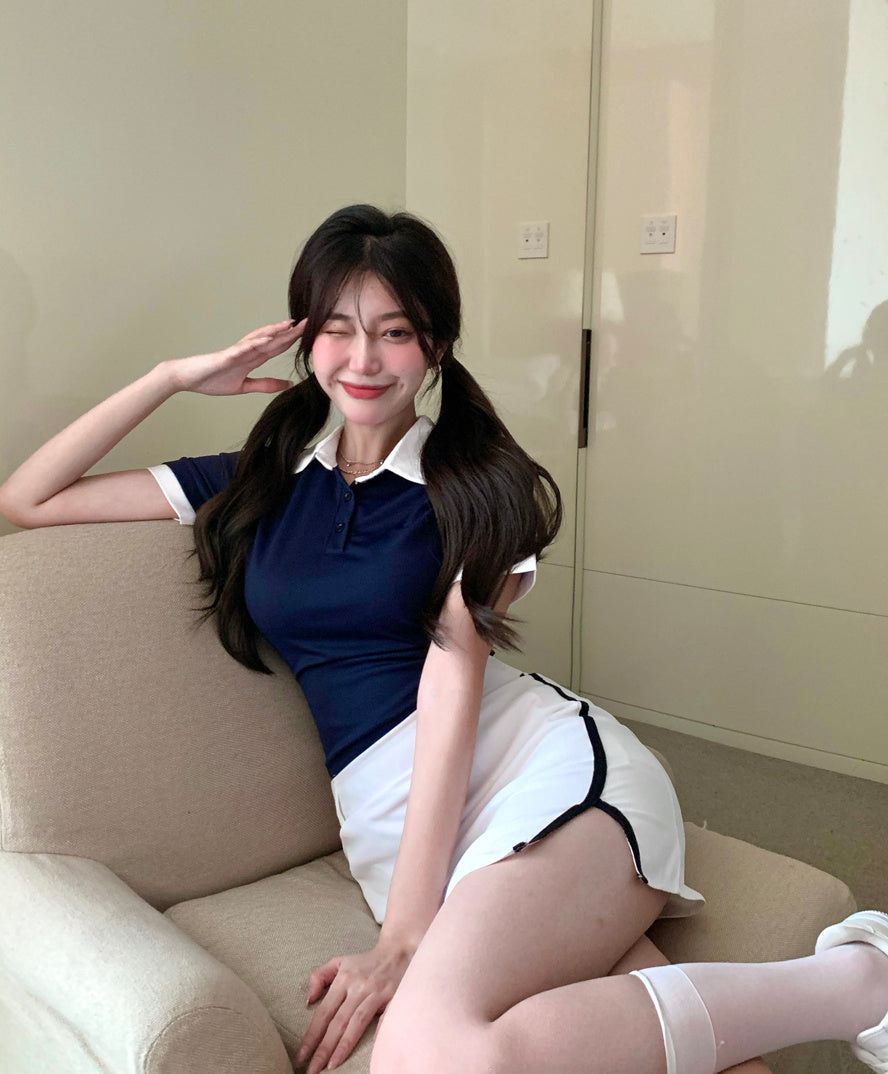 Natasha – Polo Kraag T-shirt Zomer Nieuw