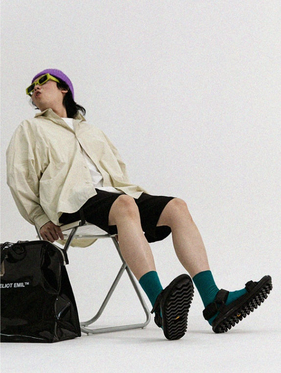 Colin – Gevouwen Textuur Sandalen voor Mannen