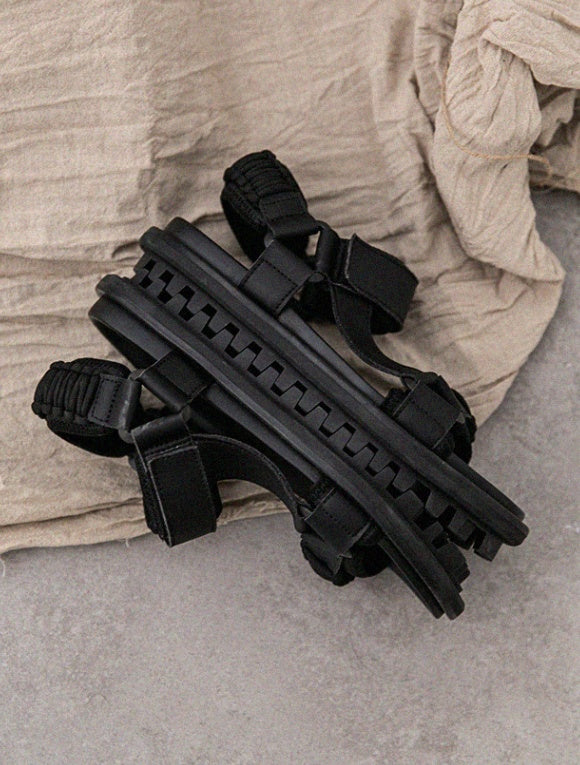 Colin – Gevouwen Textuur Sandalen voor Mannen