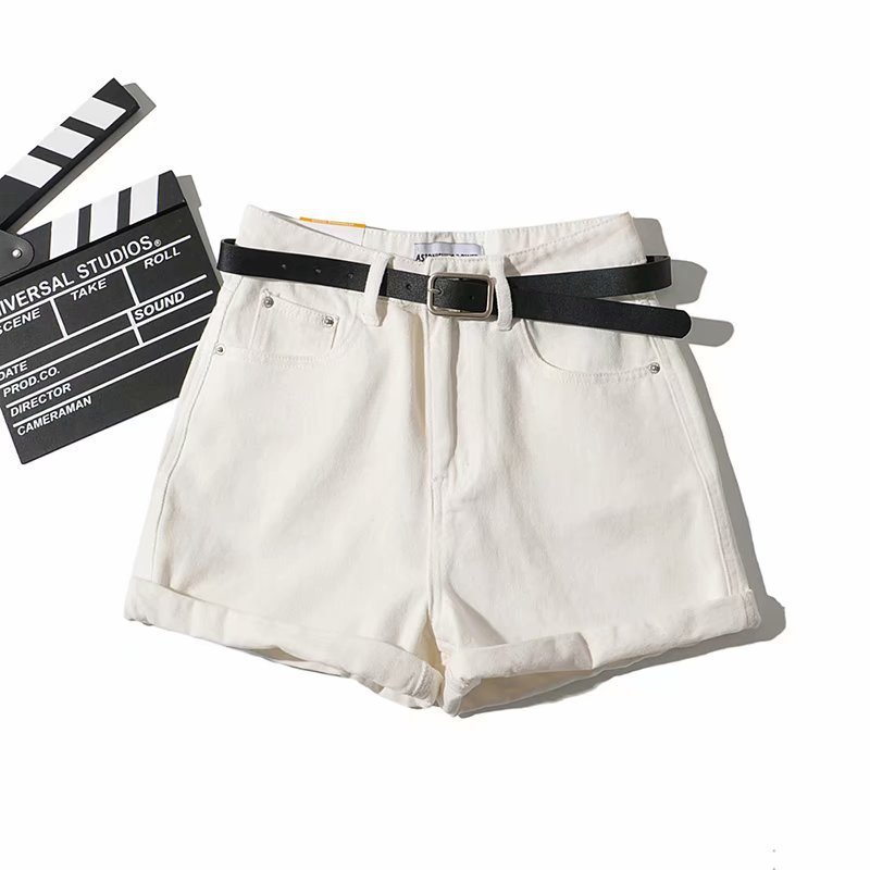 Nicola – Sexy Hoge Taille Denim Korte Broek