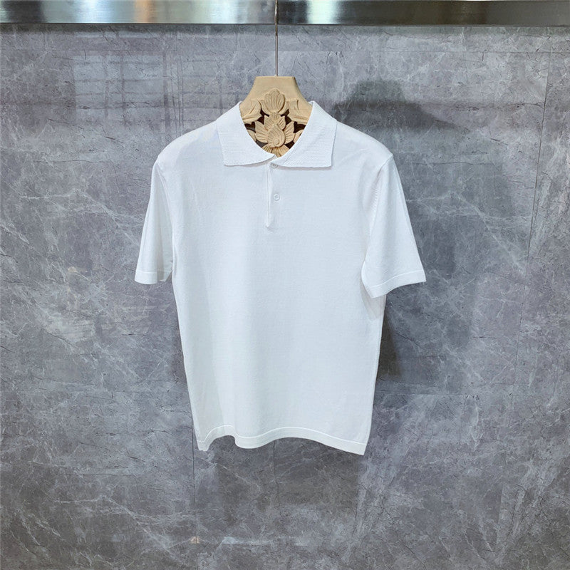 Joe – Gebreid Korte Mouw Polo voor Mannen