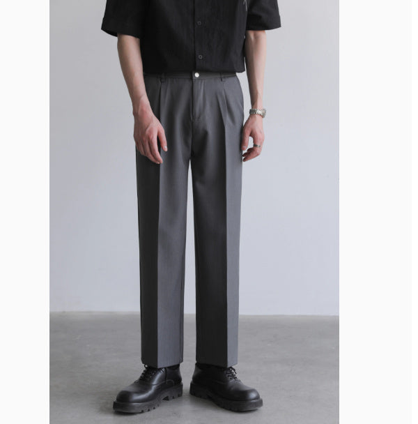 Darren – Losse Rechte Broek Koreaanse Stijl