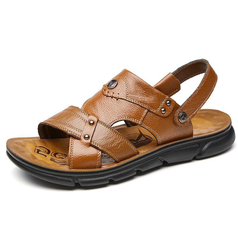 Vincent – Dubbelzijdige Strand Sandalen voor Heren van Vegan Leer