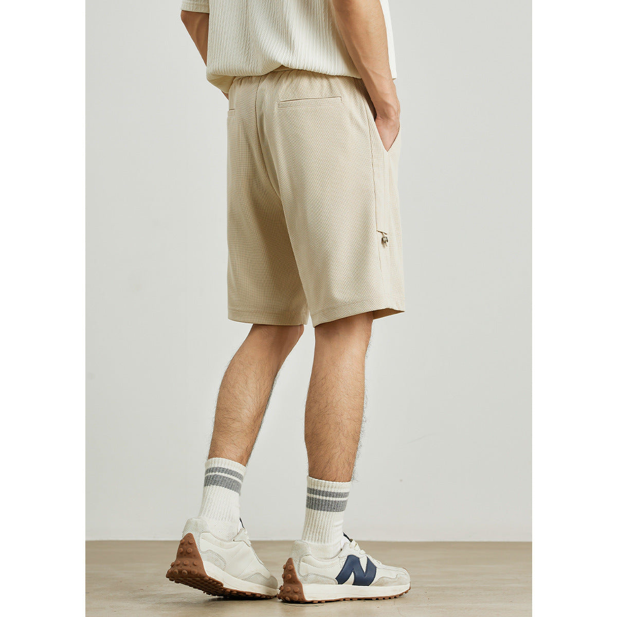 Gilbert – Sportieve Wafel Casual Korte Broek met Trekkoord