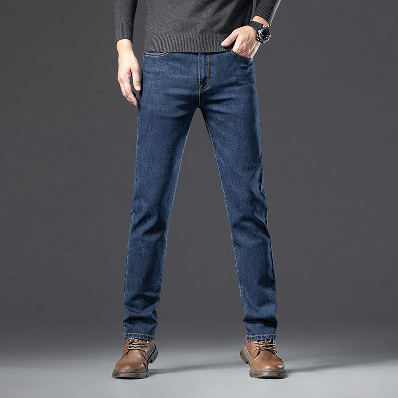 Gabriel – Rechte Slim Fit Jeans voor Mannen met Fleece Voering