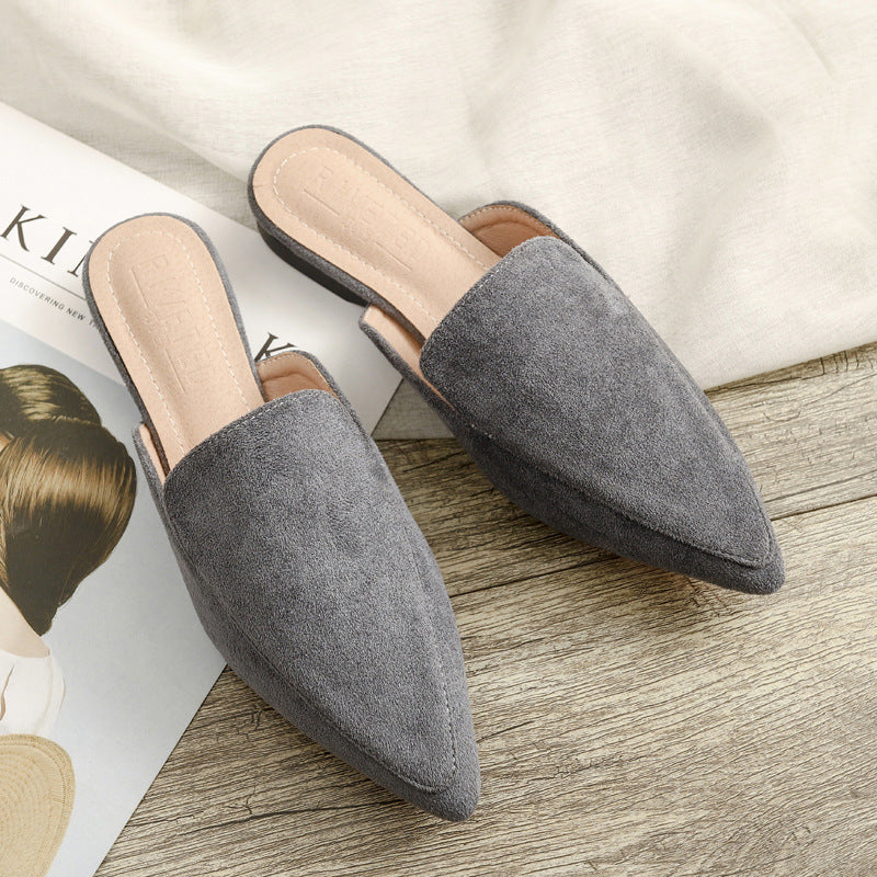 Brenda – Platte Puntige Semi-Slippers voor Dames