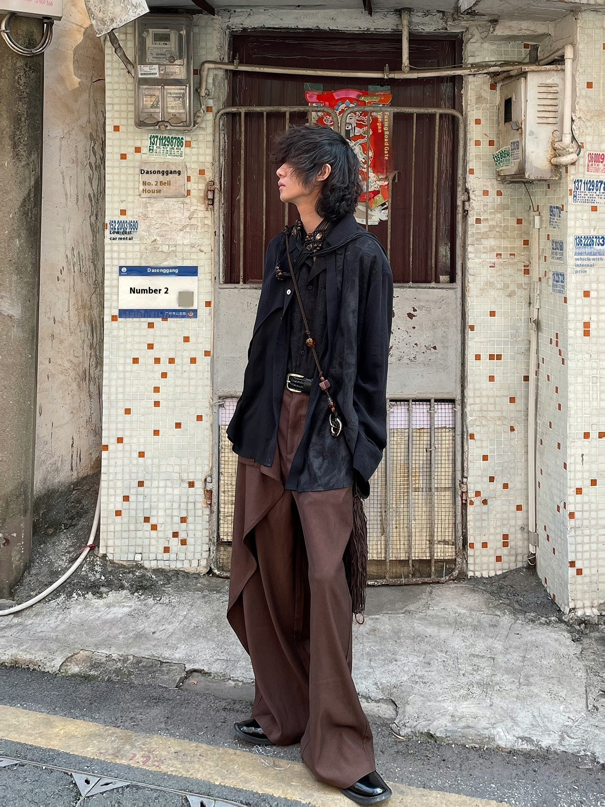 Gregory – Losse Casual Broek met Stiksel