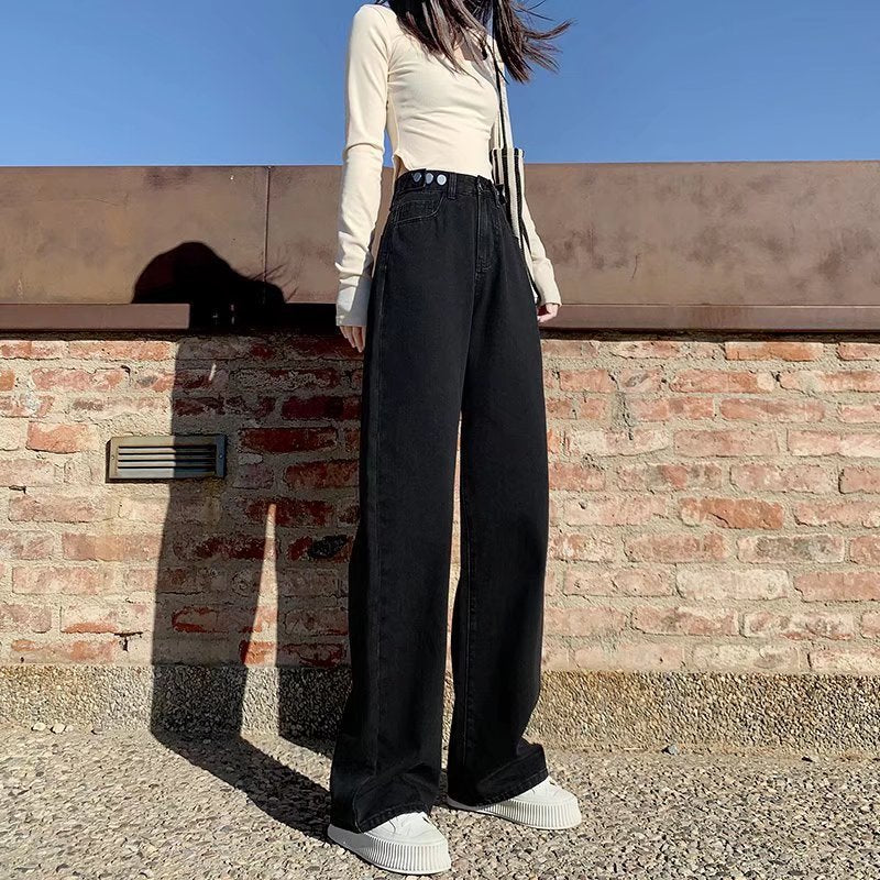 Sara – Hoge Taille Rechte Jeans