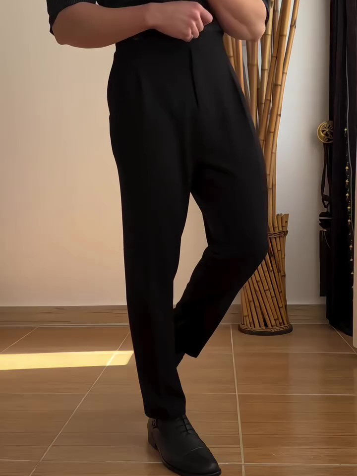 Ryan – Rechte Broek voor Heren met Business Casual Stijl