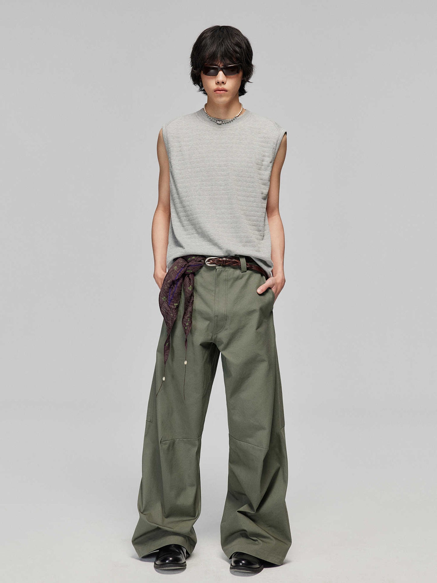 Luke – Katoenen Losse Wijde Broek met Rechte Pijp