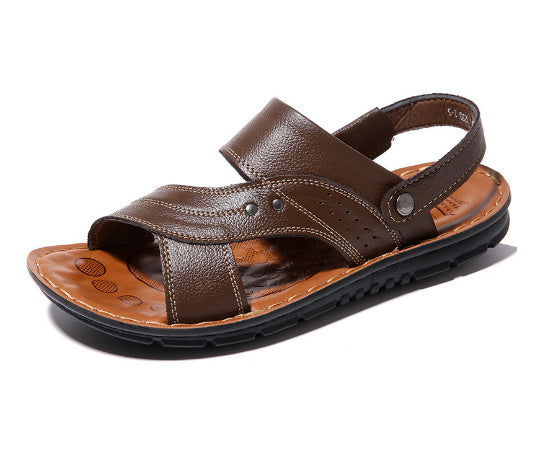Terence – Antislip Herensandalen van Premium Vegan Leer