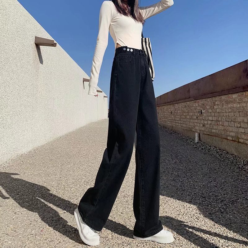 Sara – Hoge Taille Rechte Jeans