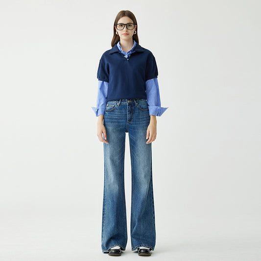 Claire – Rechte Damesjeans met Hoge Taille