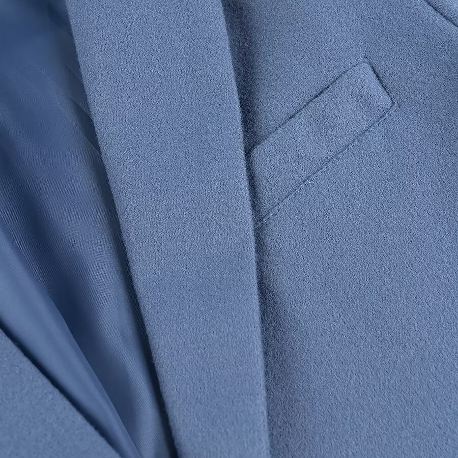 Laura – Vierkante Kraag Met Kwastjes Blazer