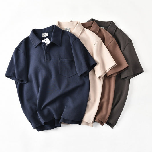 Simon – Losse Casual Polo van Katoen voor Mannen