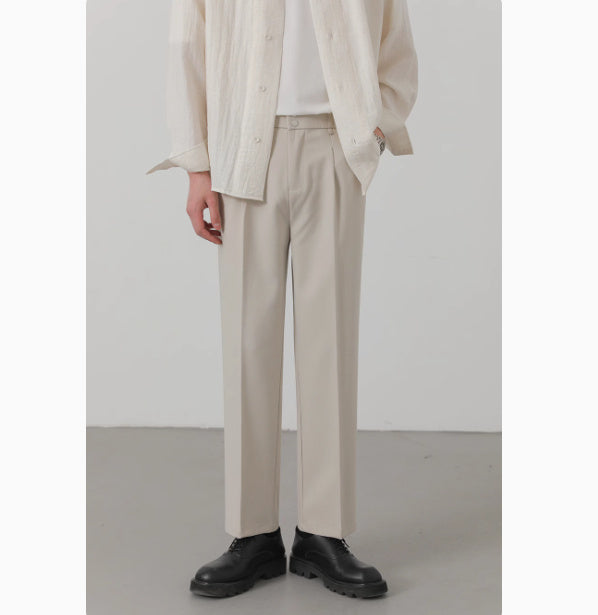 Darren – Losse Rechte Broek Koreaanse Stijl