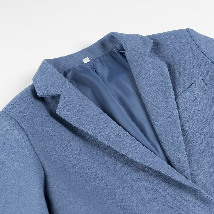 Laura – Vierkante Kraag Met Kwastjes Blazer