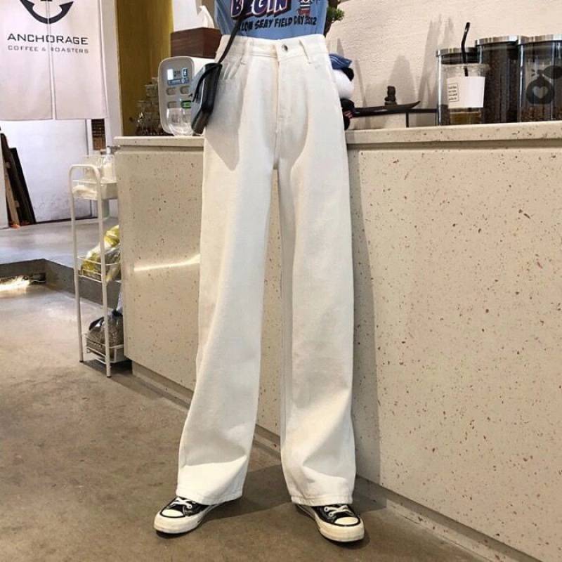 Mandy – Vrouwelijke Tie-Dye Rechte Jeans met Hoge Taille