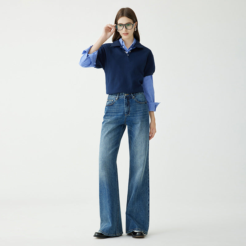 Claire – Rechte Damesjeans met Hoge Taille