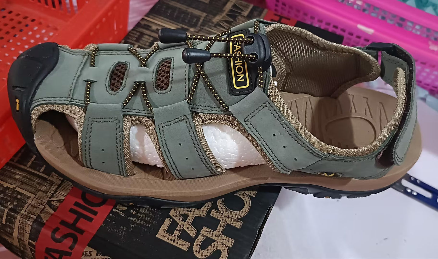 Felix – Trendy Vegan Leren Teenslippers Voor Buiten