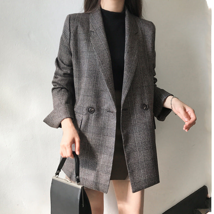 Andrea – Vintage Blazer met Ronde Hals