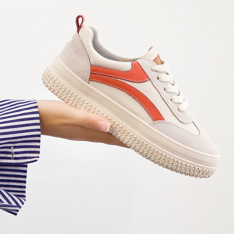 Helen – Kleurrijke Vegan Leren Sneakers met Dikke Zool