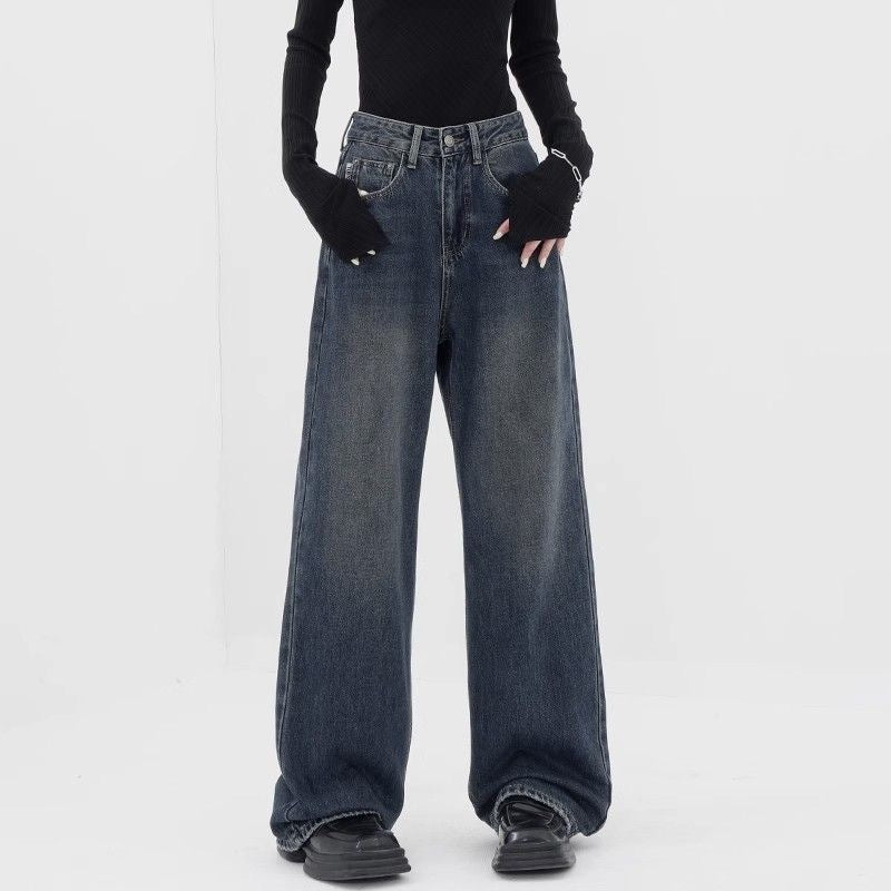 Angela – Wijde Jeans met Hoge Taille