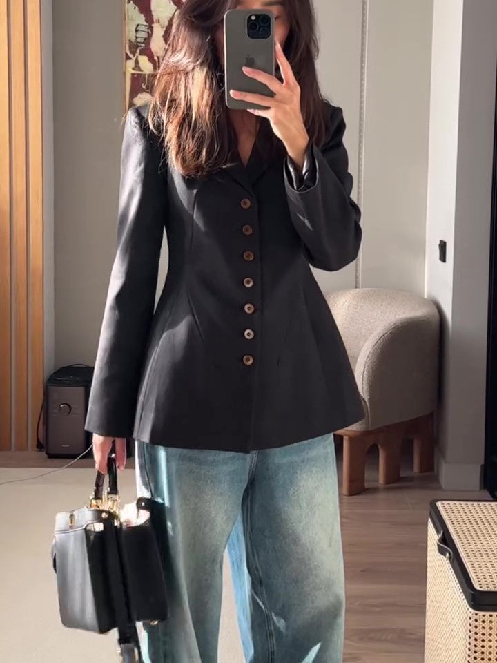 Isaac – Elegante Enkrij Blazer voor Mannen