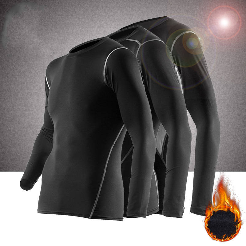 Gilbert – Sportief Fitnesskledingset voor Mannen met Fluwelen Compressiebroek