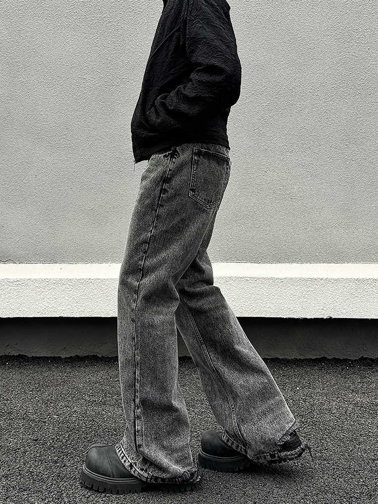 Simon – Grijze Skinny Jeans met Versleten Look