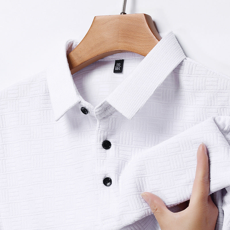 Jacob – Korte Mouwen Polo met Mahjong Ruit