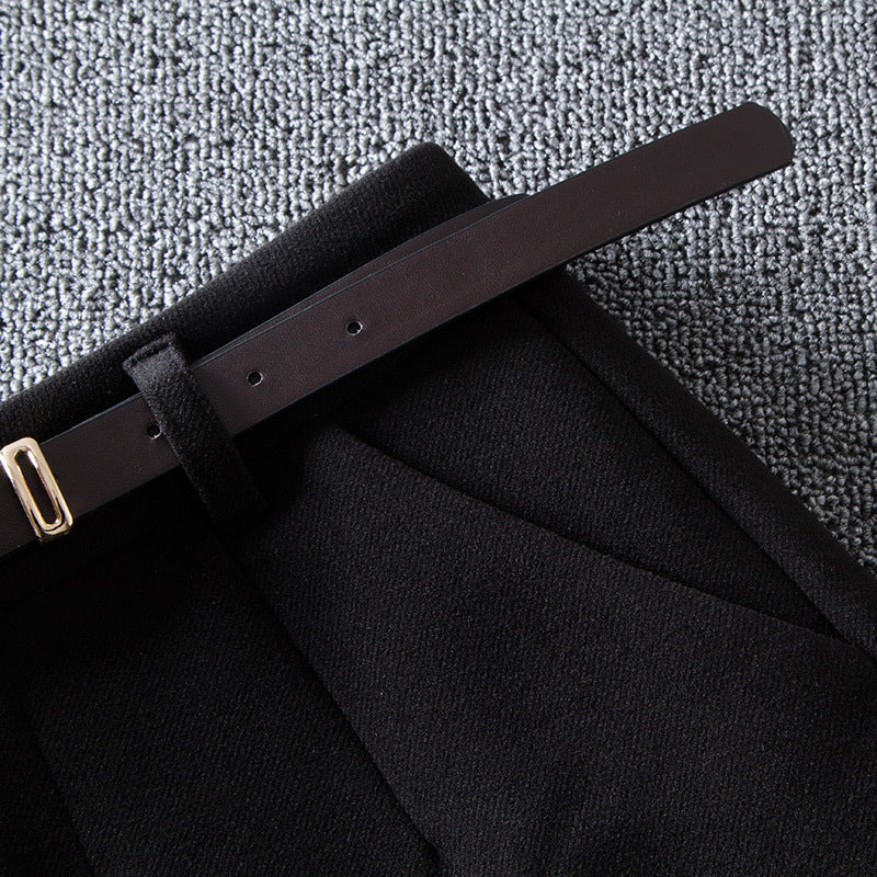 Elizabeth – Hoge Taille Wol Mix Korte Broek