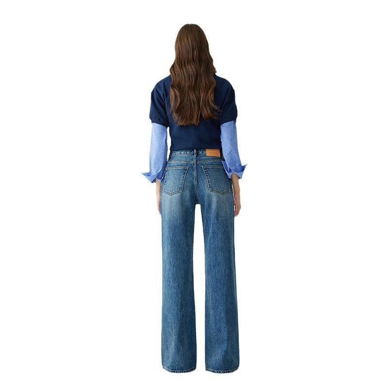 Claire – Rechte Damesjeans met Hoge Taille