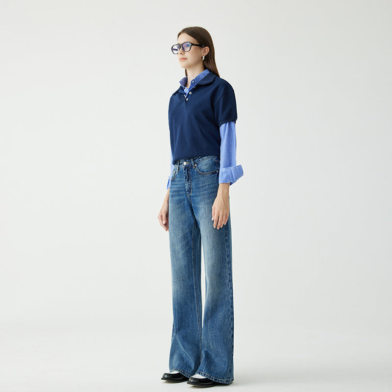 Claire – Rechte Damesjeans met Hoge Taille