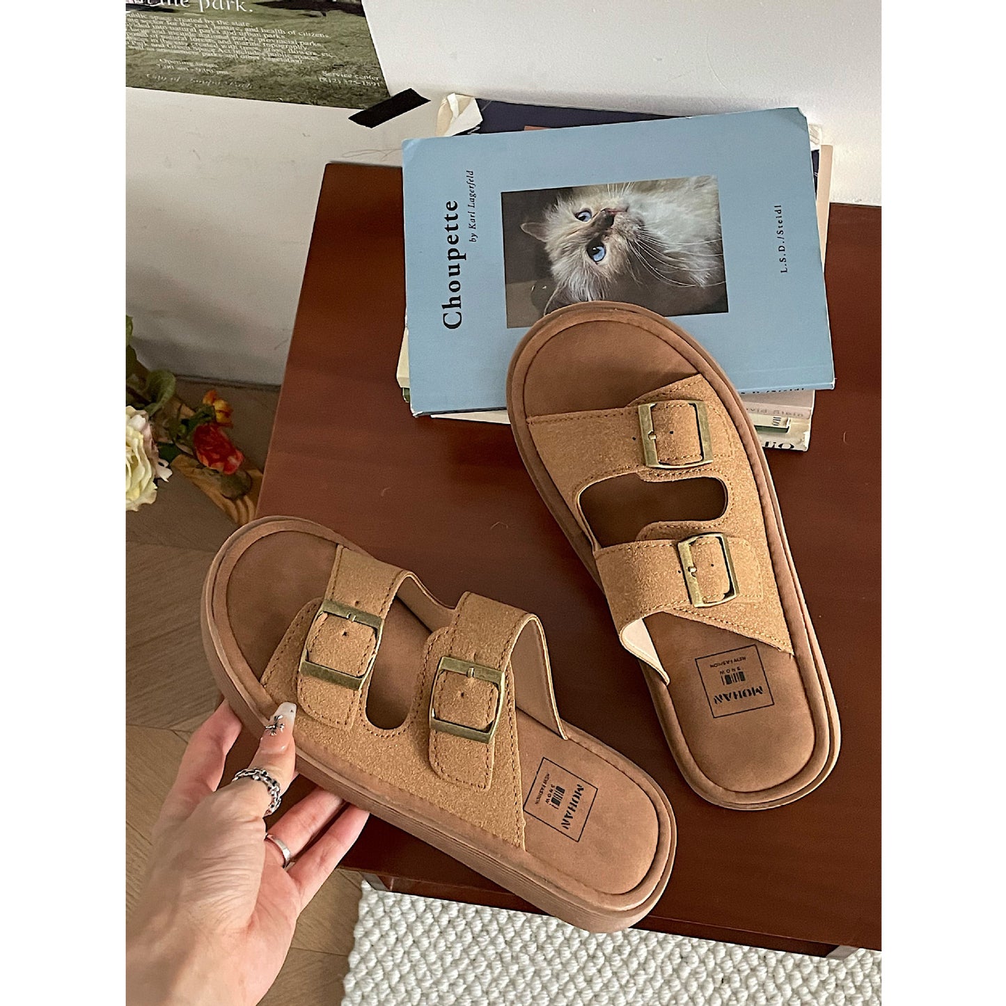 Rose – Casual Platform Antislip Strand Slippers voor Zomer