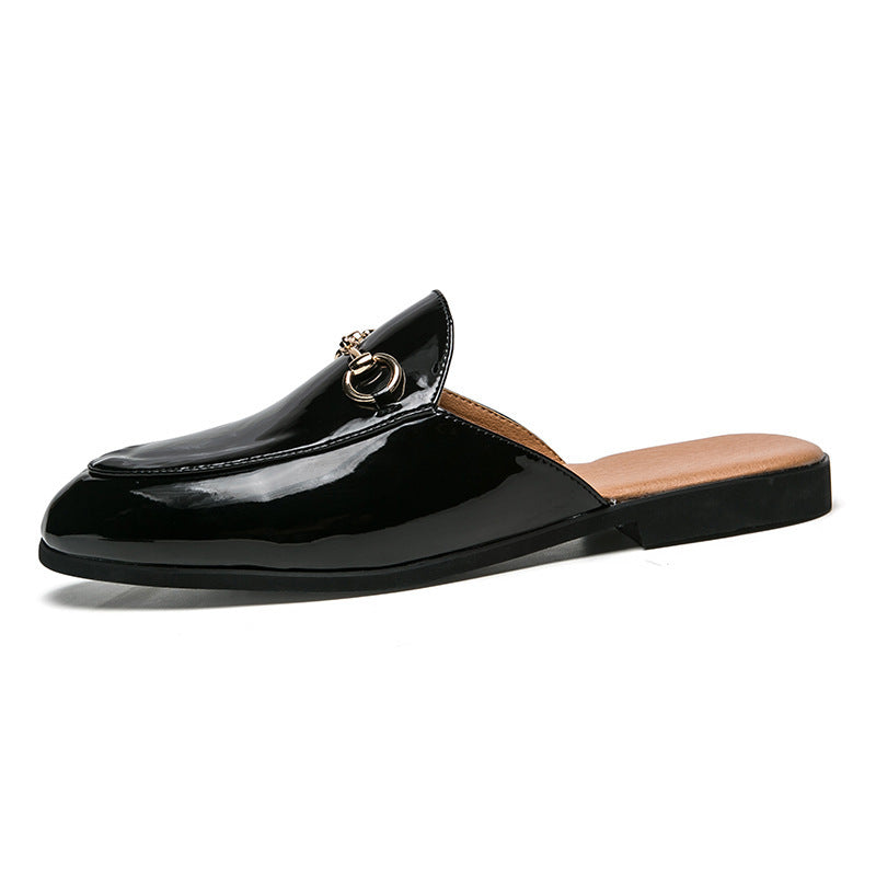 Max – Heldere Vegan Lederen Semi-Slipper Sandalen