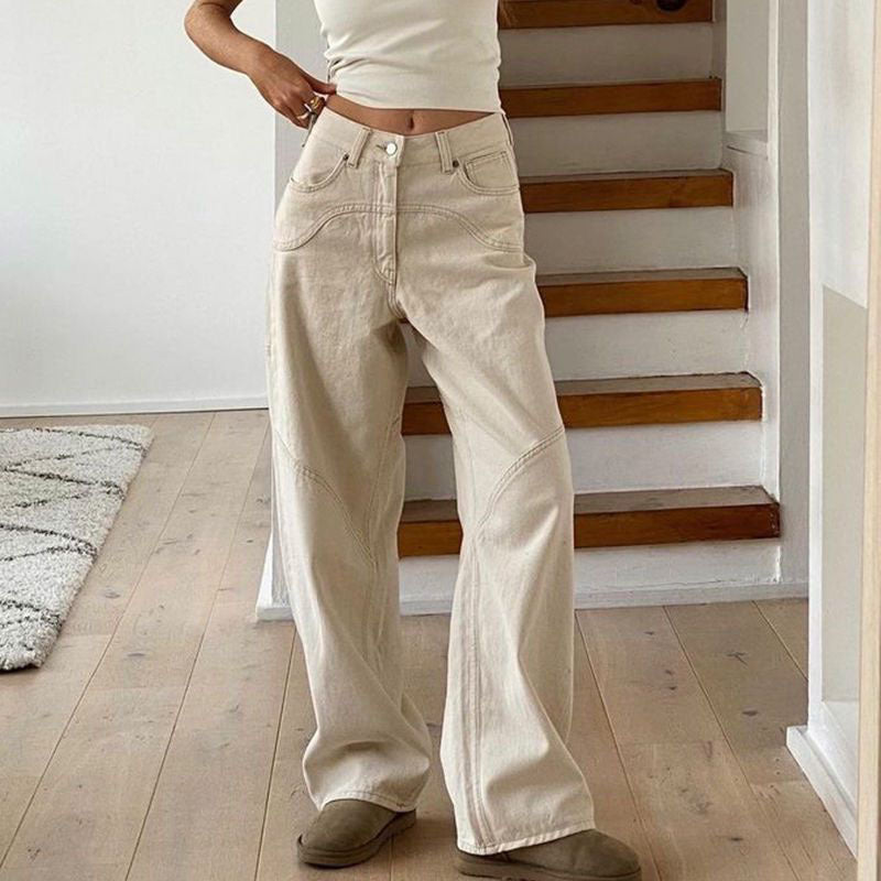 Lauren – Rechte Damesjeans in Offwhite