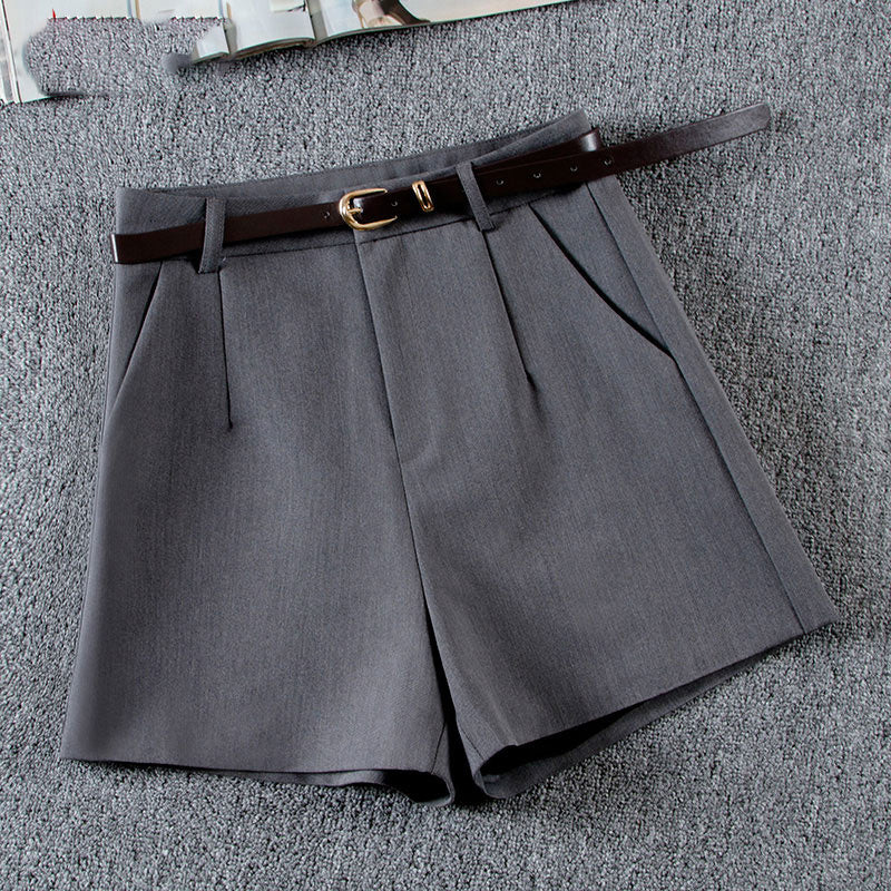 Elizabeth – Hoge Taille Wol Mix Korte Broek