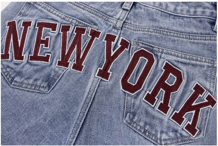 Jessie – Retro Casual Lichtblau Hoog Getailleerde Rechte Jeans