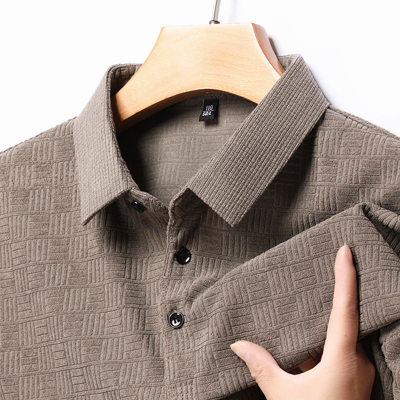 Jacob – Korte Mouwen Polo met Mahjong Ruit